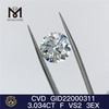  3.034CT F VS2 cvd diamond 3EX cheap loose lab diamond wholesale price