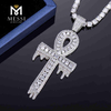 Hot selling custom silver cross hip hop jewelry men pendant