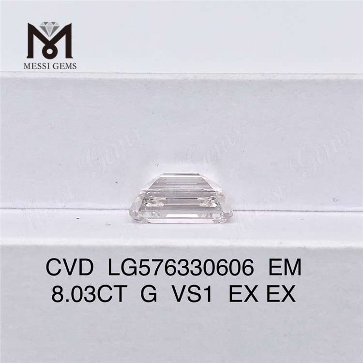 8.03CT G VS1 EX EX EM lab created simulated diamond CVD LG576330606