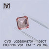 1.08CT FIOPINK VS1 EM lab diamond wholesale CVD LG365948704
