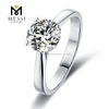 1ct moissanite solitaire ring for engagement wedding ring jewelry in 925 sterling silver ring