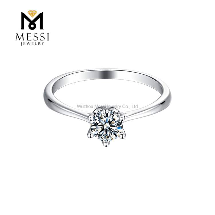 Moissanite Gemstone 925 Silver Wedding Rings for Women