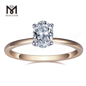 1CT D VVS OVAL Shape Lab Diamond Solitaire Diamond Ring for Women