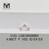  4.06CT F VS2 ID CVD custom cut lab grown diamonds丨Messigems LG618428983