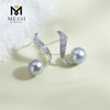 7-8mm akoya Elegant Bridal Jewelry Silver925 Pearl Earrings for Weddings