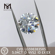 5.04CT D VVS2 ID cvd synthetic diamond LG598383585 