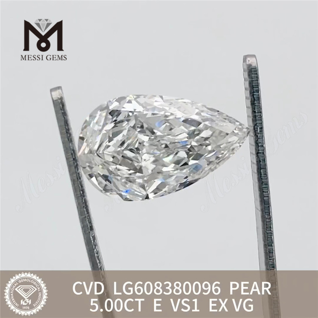 5.00CT PEAR E VS1 IGI fabricated diamonds factory price丨Messigems LG608380096 
