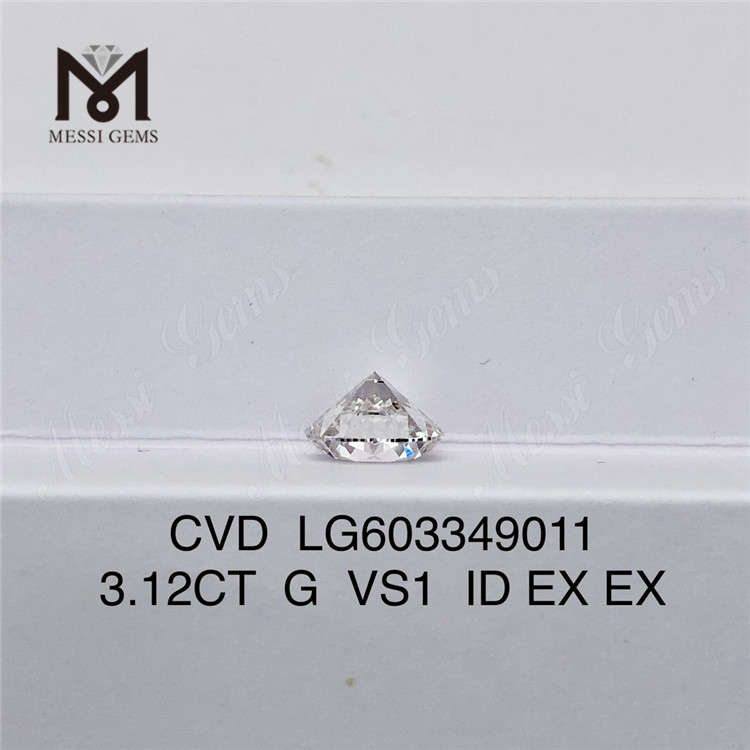 3.12CT G VS1 ID 3ct cvd grown diamond LG603349011 Optical Excellence丨Messigems 