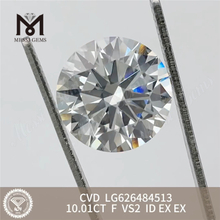 10.01CT F VS2 ID RD igi certified diamonds for sale CVD LG626484513丨Messigems