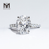 Luxury 4 carat lab grown diamond oval cut engagement rings