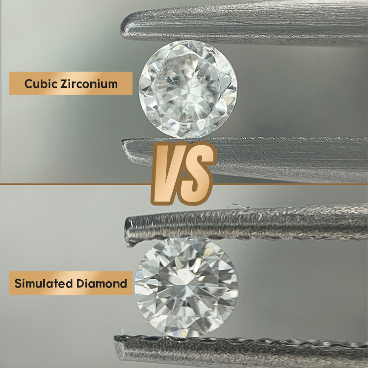 Simulated Diamond vs CZ