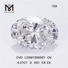 4.27ct d vs1 ex ex diamanti OV di alta qualità CVD per acquirenti all'ingrosso di massa CVD LG597359297 丨 Messigems