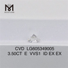 3.50CT E VVS1 Igi Certified Diamonds 3ct CVD Wholesale Brilliance LG605349005丨Messigems