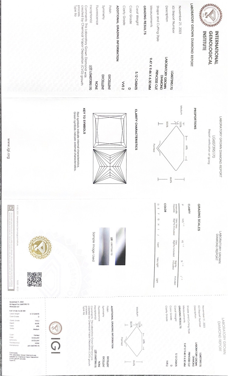 igi lab grown diamond china