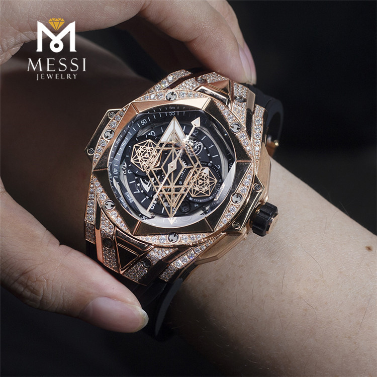 moissanite watches mens