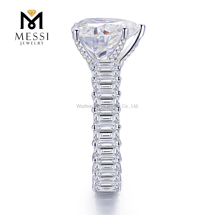 14k 18k gold jewelry 2 carat Heart Diamond Ring for bridal 