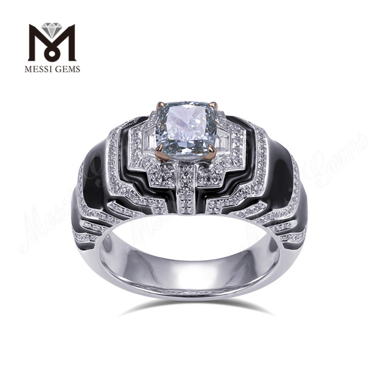 Unveiling the Allure of 1 carat blue lab diamond Cushion Cut Engagement Rings