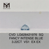 3,22ct VS1 SQ CVD Diamond Pocus Umbra Venti Blue LG628421976