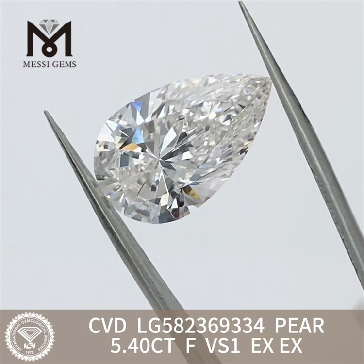 5.40CT F VS1 PEARS CVD Diamond LG582369334 