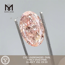 10.45ct fancy pink pear vs1 simulated diamond CVD LG696544285