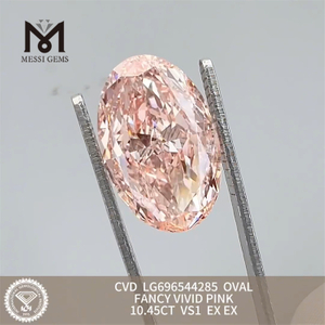 10.45ct fancy pink pear vs1 simulated diamond CVD LG696544285