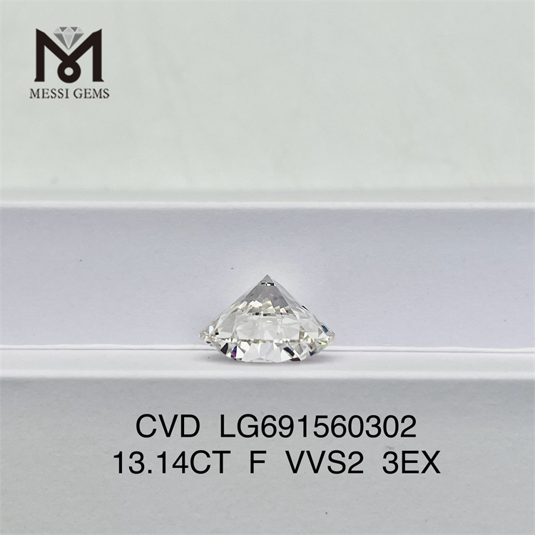 13.14CT F VVS2 3EX CVD loose lab diamond LG691560302 
