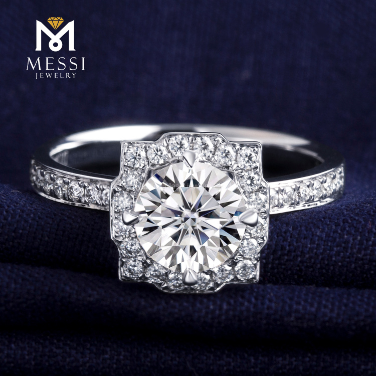 1ct Moissanite Wedding Ring For Women