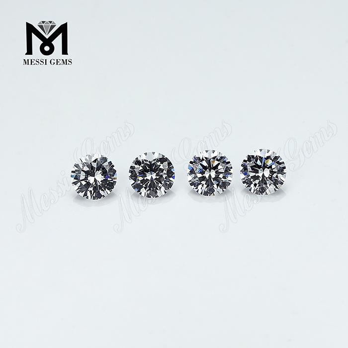 wholesale Hearts and Arrows white cz round cut cubic zirconia