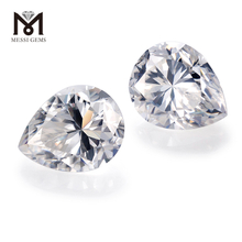 Wholesale Loose gemstones color play or fire Pear Moissanite price per carat