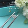 0.57ct D/VVS2 라운드 랩 자란 다이아몬드 이상적인 HPHT 다이아몬드 도매