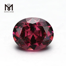 Wholesale Loose oval Shape 8 x 10mm CZ rhodolite Cubic Zirconia Stone