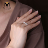 Half eternity Ring 14K 18K White Gold Jewelry wedding moissanite rings