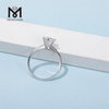 Messi Gems 1ct moissanite solitaire 925 sterling ring for engagement wedding