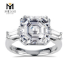 4 carat 18k real gold wedding rings moissanite gold ring for women