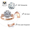 14K Rose Gold Jewelry 2ct moissanite Wedding Ring For Women