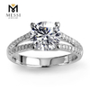 1.5ct lab grown diamond rings prongs setting engagement wedding ring in 14k 18k solid white gold