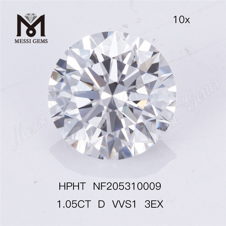 1.11ct D VS1 3EX Loose HPHT Man Made Diamond Lab Diamond Factory Stock 