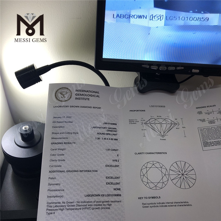 1.34ct F vs cvd diamond RD 3EX lab diamond Wholesale price