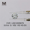  3.01CT G cvd diamond wholesale vs man made diamonds wholesale price
