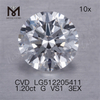 1.20ct VS cheap loose cvd lab diamond G 3EX 1 carat man made diamond cheap price