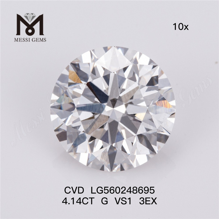4.14ct g vs1 3ex CVD LAB CLOVED DIAMOND IGI