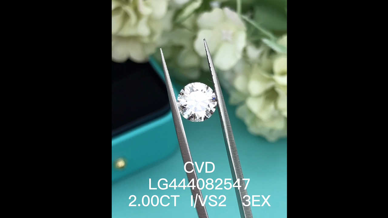 2 ct i vs2 round wholesale lab created diamonds ex cut grade video