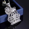 Chaîne de rappeur personnalisé & Crown Design Hip Hop Bijoux bon marché