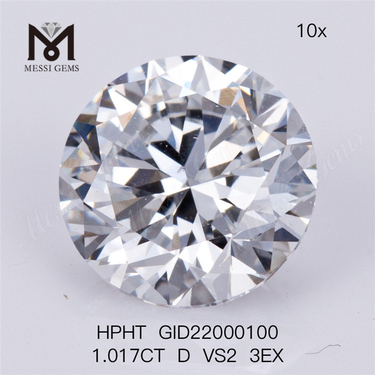 1.017CT D VS2 3EX Round Loose Lab Diamonds White Loose Lab Diamond
