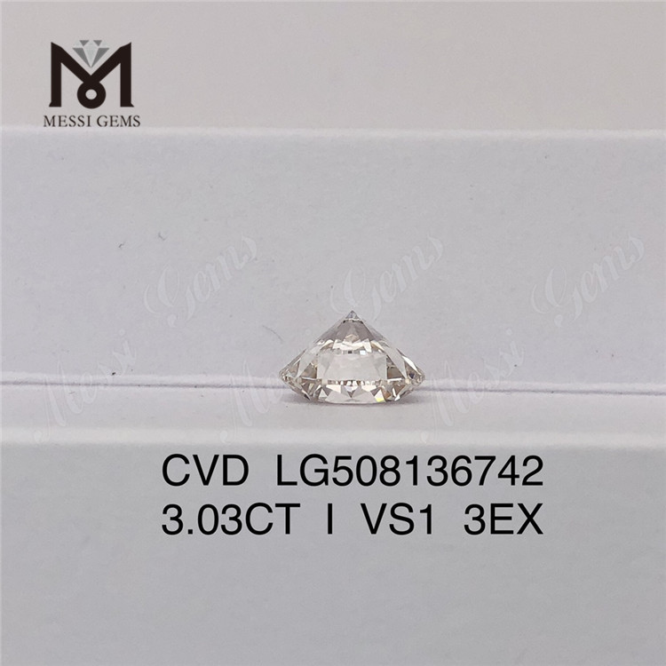 3.03ct I VS1 3EX Round Shape Loose lab created 3 carat diamond Factory Price 