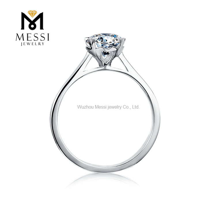 1ct moissanite solitaire ring for engagement wedding ring jewelry in 925 sterling silver ring