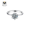 Wholesale Fashion Style Silver Ring Moissanite Stone Jewelry