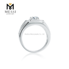925 Moissanite Men Ring Silver Jewelry Sterling Engagement Wedding Rings