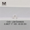 2.26CT F VS1 Lab Grown Perfection Artificial Diamonds for Sale Explore丨Messigems CVD LG610349025