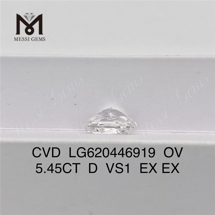 5.45CT D VS1 CVD OV manufactured diamonds wholesale丨Messigems LG620446919 